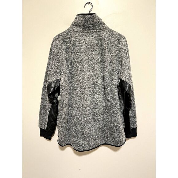 Abercrombie & Fitch Black and Gray Quilted Sweatshirt - Picture 4 of 8